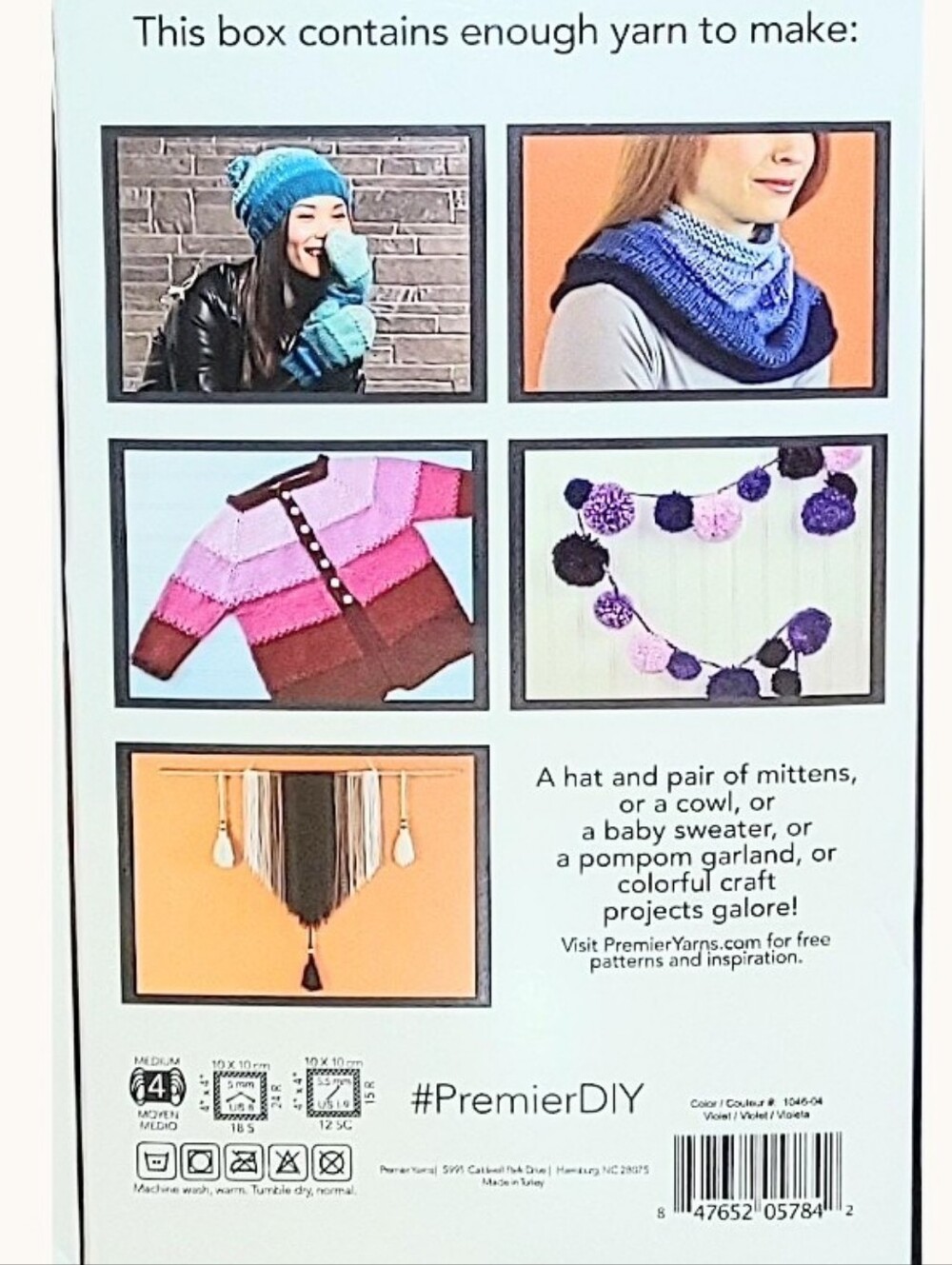 Premier Gradient Yarn PINK Box NEW knit crochet hat & mittens set or scarf - Picture 2 of 2
